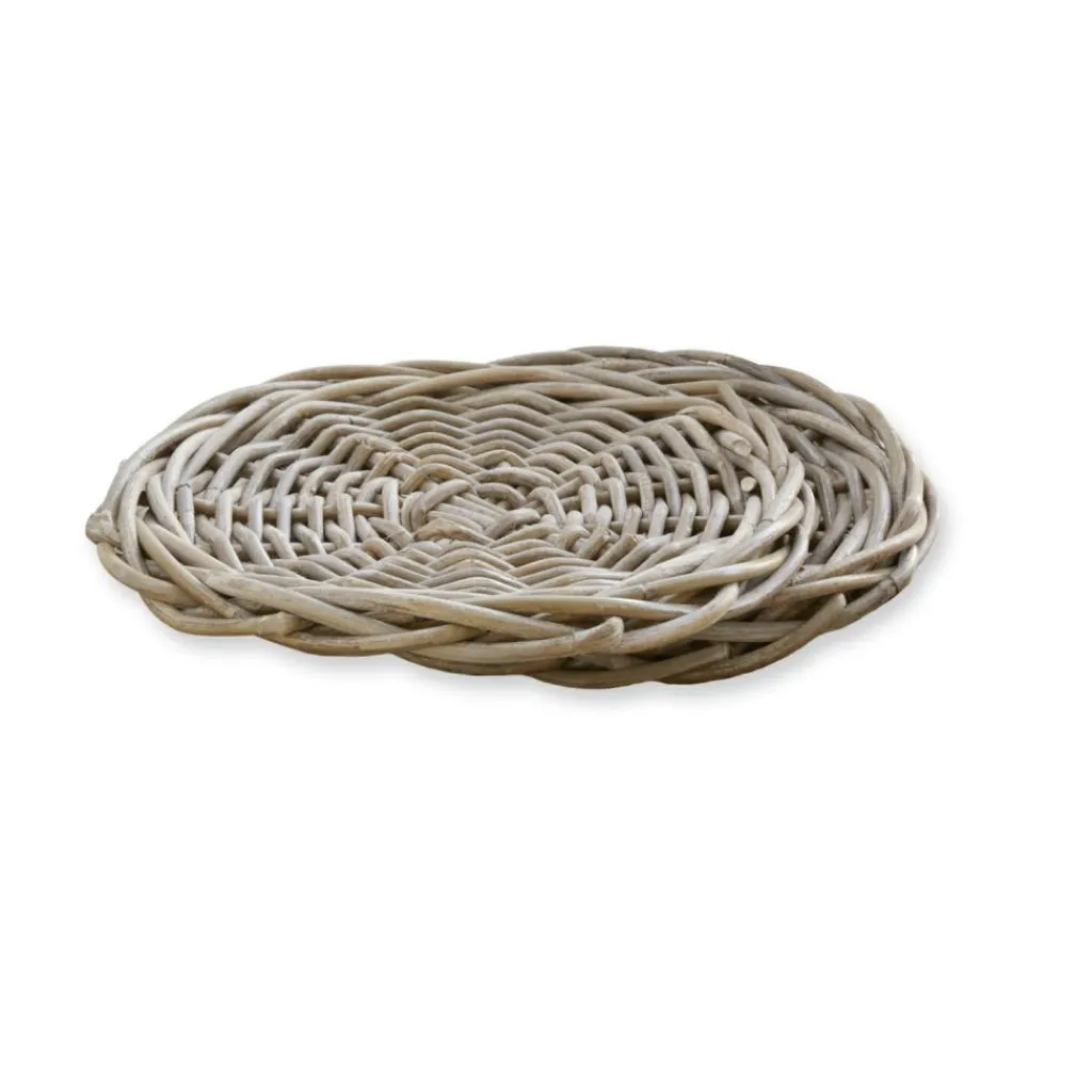 LOBERON Ustensiles De Cuisine|Accessoires De Table*Lot de 2 plateaux de présentation en rotin Bland