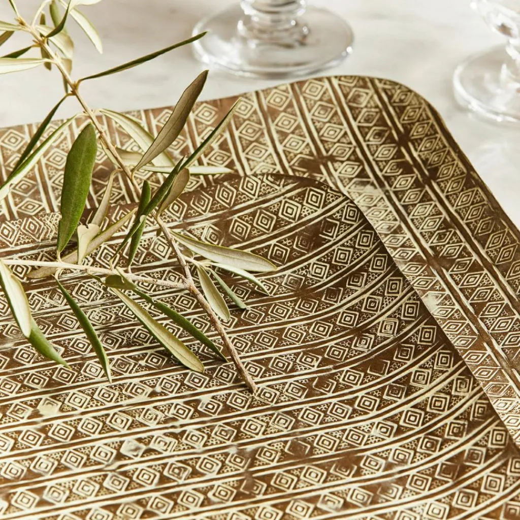 LOBERON Plateaux|Plateaux*Lot de 2 plateaux Farouq