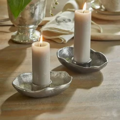 LOBERON Bougeoirs|Porte-Bougies*Lot de 2 porte-bougies chauffe-plats Quilvano