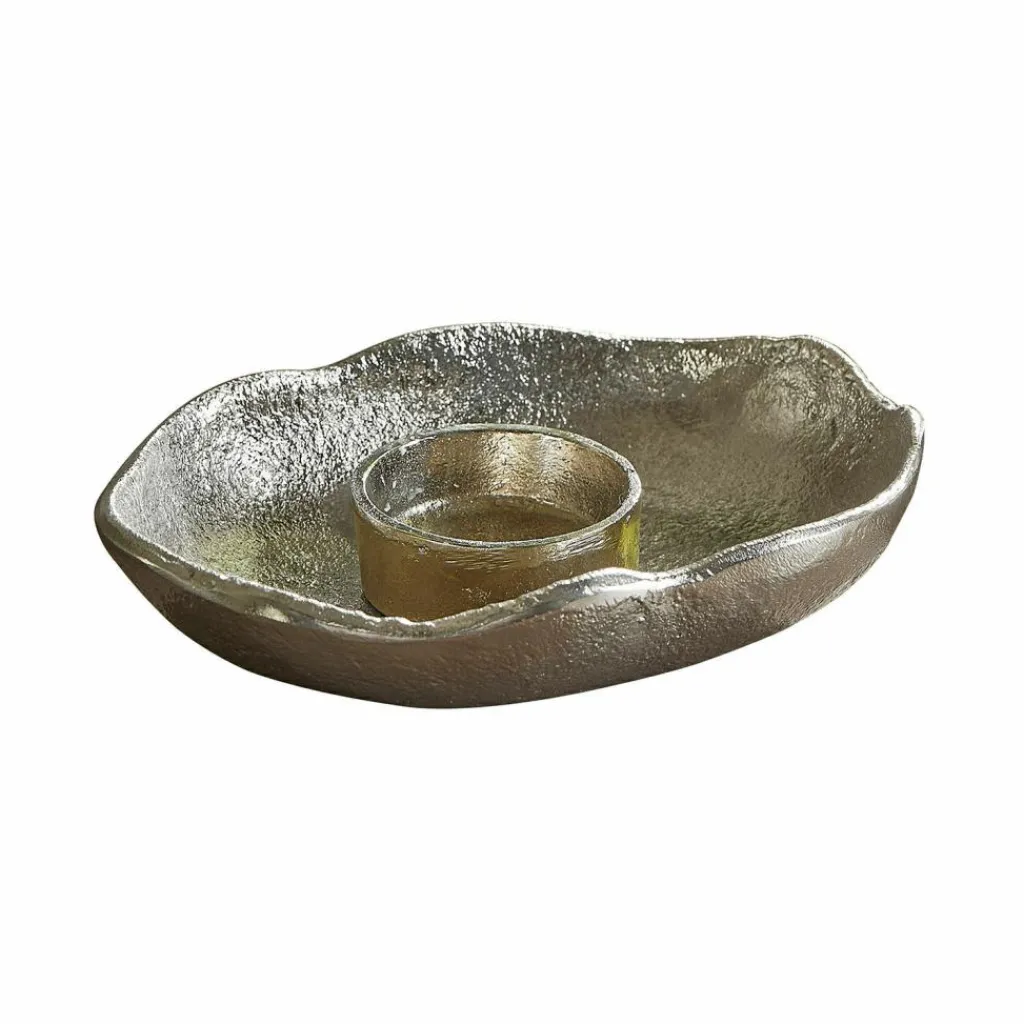 LOBERON Bougeoirs|Porte-Bougies*Lot de 2 porte-bougies chauffe-plats Quilvano