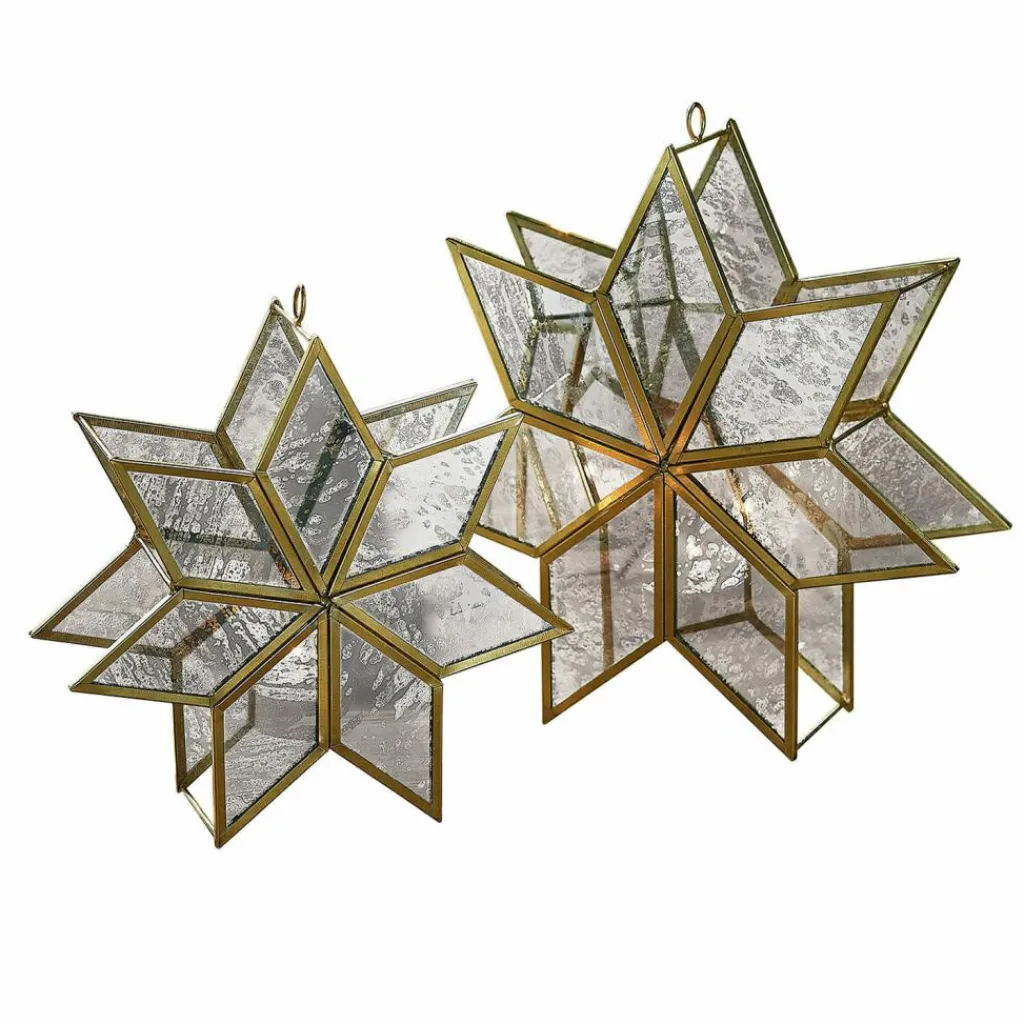 LOBERON Décorations De Table De Noël|Photophores, Chandeliers Et Lanternes*Lot de 2 porte-bougies Zaydan