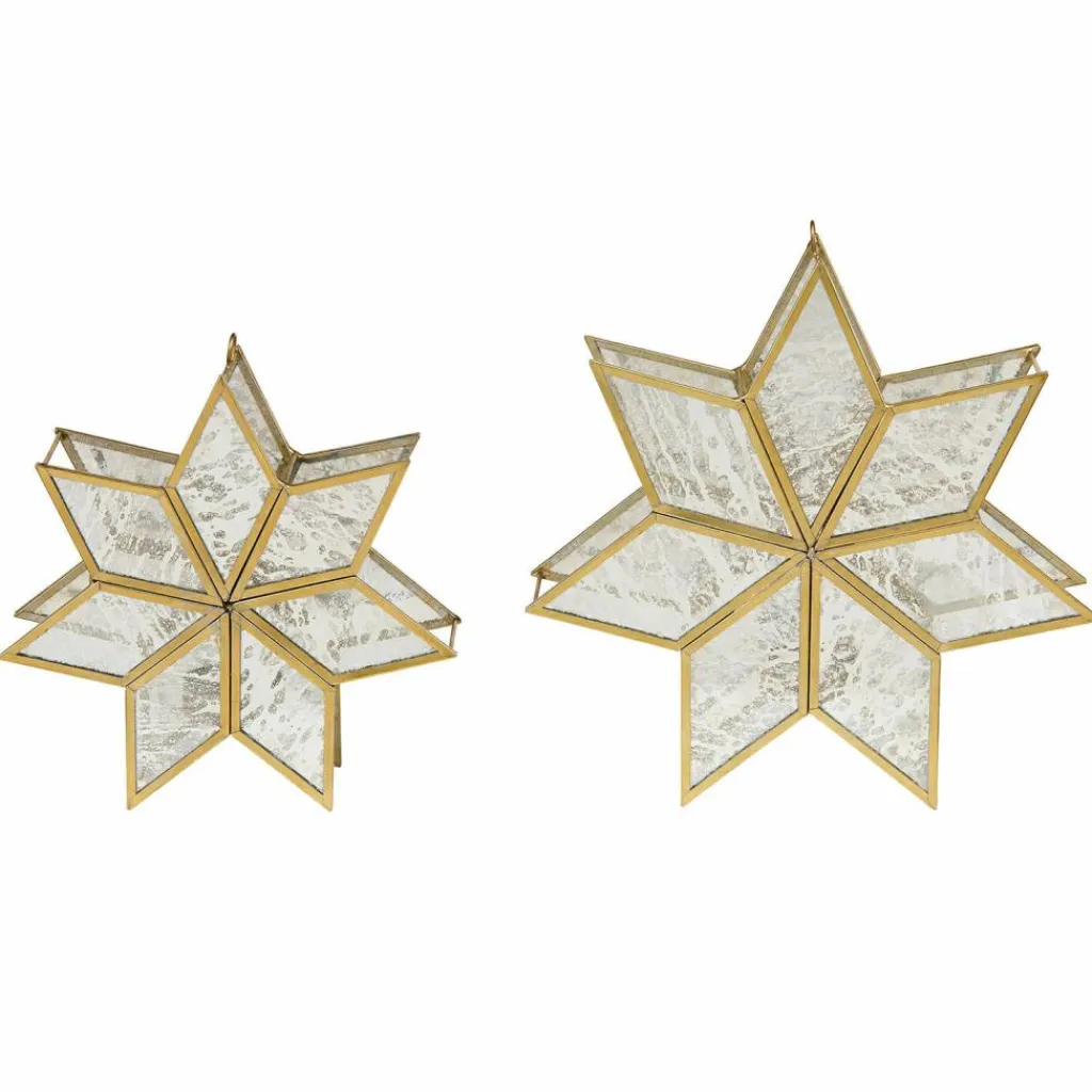 LOBERON Décorations De Table De Noël|Photophores, Chandeliers Et Lanternes*Lot de 2 porte-bougies Zaydan