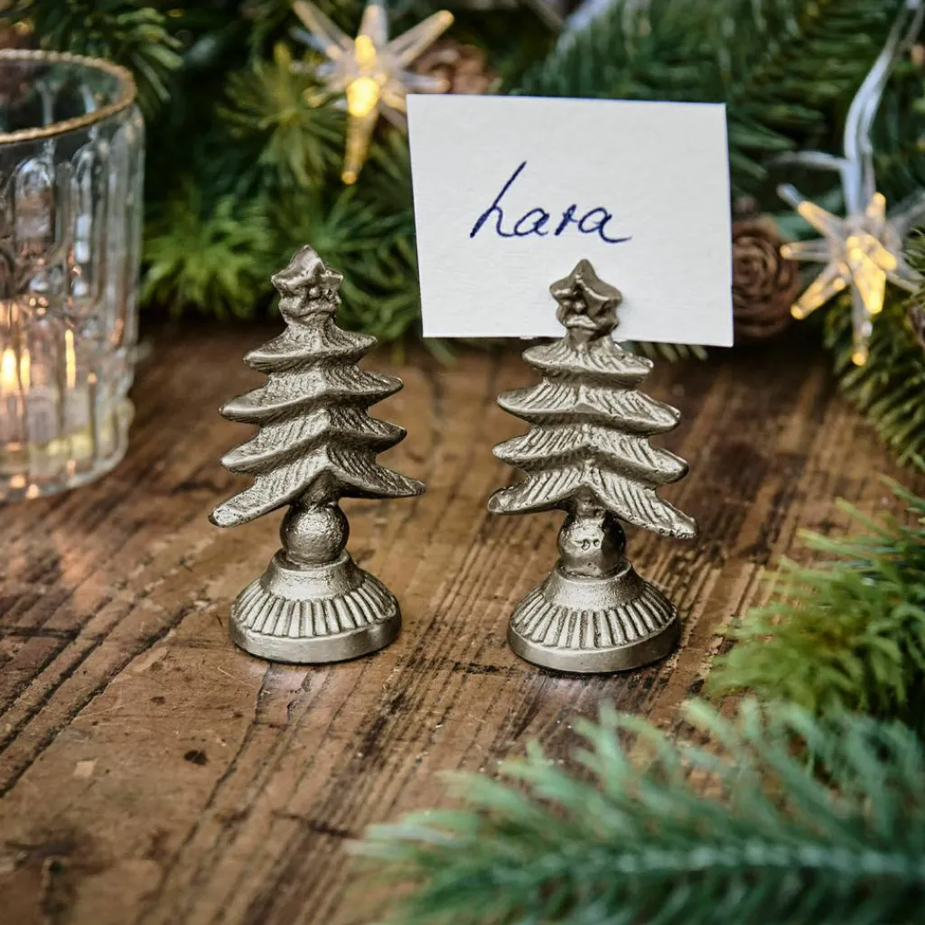 LOBERON Décorations De Table De Noël*Lot de 2 porte-cartes Leovian