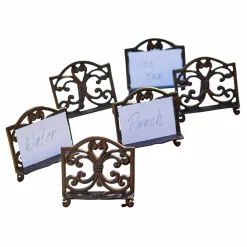 LOBERON Ustensiles De Cuisine|Accessoires De Table*Lot de 6 porte-cartes Plesnois