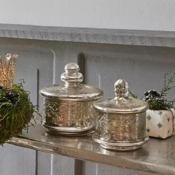 LOBERON Pots|Coupes Et Pots*Lot de 2 pots en verre Elexa