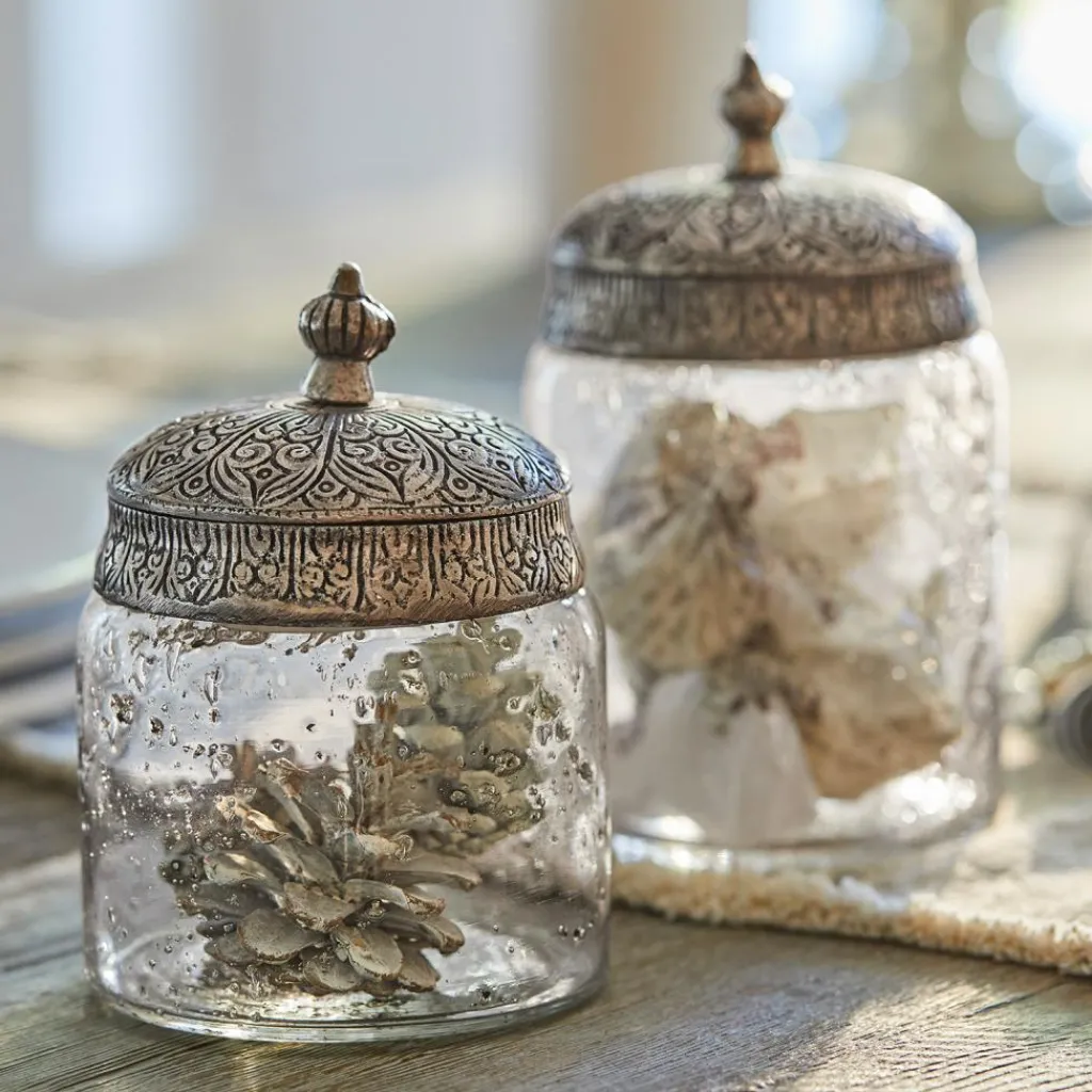 LOBERON Pots|Coupes Et Pots*Lot de 2 pots en verre Laurnena