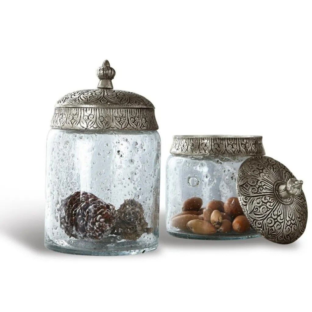 LOBERON Pots|Coupes Et Pots*Lot de 2 pots en verre Laurnena