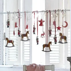 LOBERON Décorations Pour Le Sapin*Lot de 6 Pères Noël Corvin