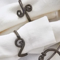 LOBERON Ustensiles De Cuisine|Accessoires De Table*Lot de 4 ronds de serviettes Astor