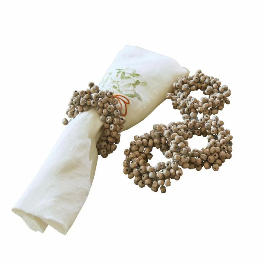 LOBERON Ustensiles De Cuisine|Accessoires De Table*Lot de 4 ronds de serviettes Costavio
