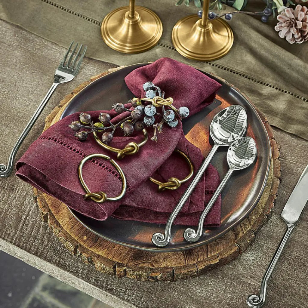 LOBERON Ustensiles De Cuisine|Accessoires De Table*Lot de 4 ronds de serviettes Motje