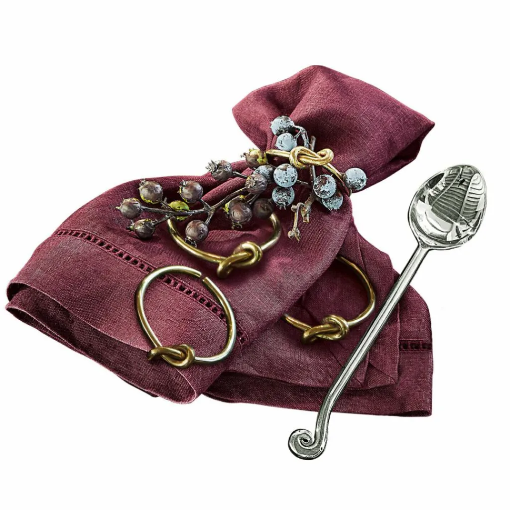 LOBERON Ustensiles De Cuisine|Accessoires De Table*Lot de 4 ronds de serviettes Motje