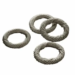 LOBERON Ustensiles De Cuisine|Accessoires De Table*Lot de 4 ronds de serviettes Alea