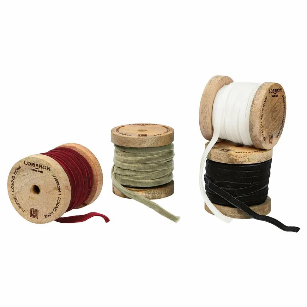LOBERON Emballages Cadeaux|Accessoires*Lot de 4 rubans de velours Hilary