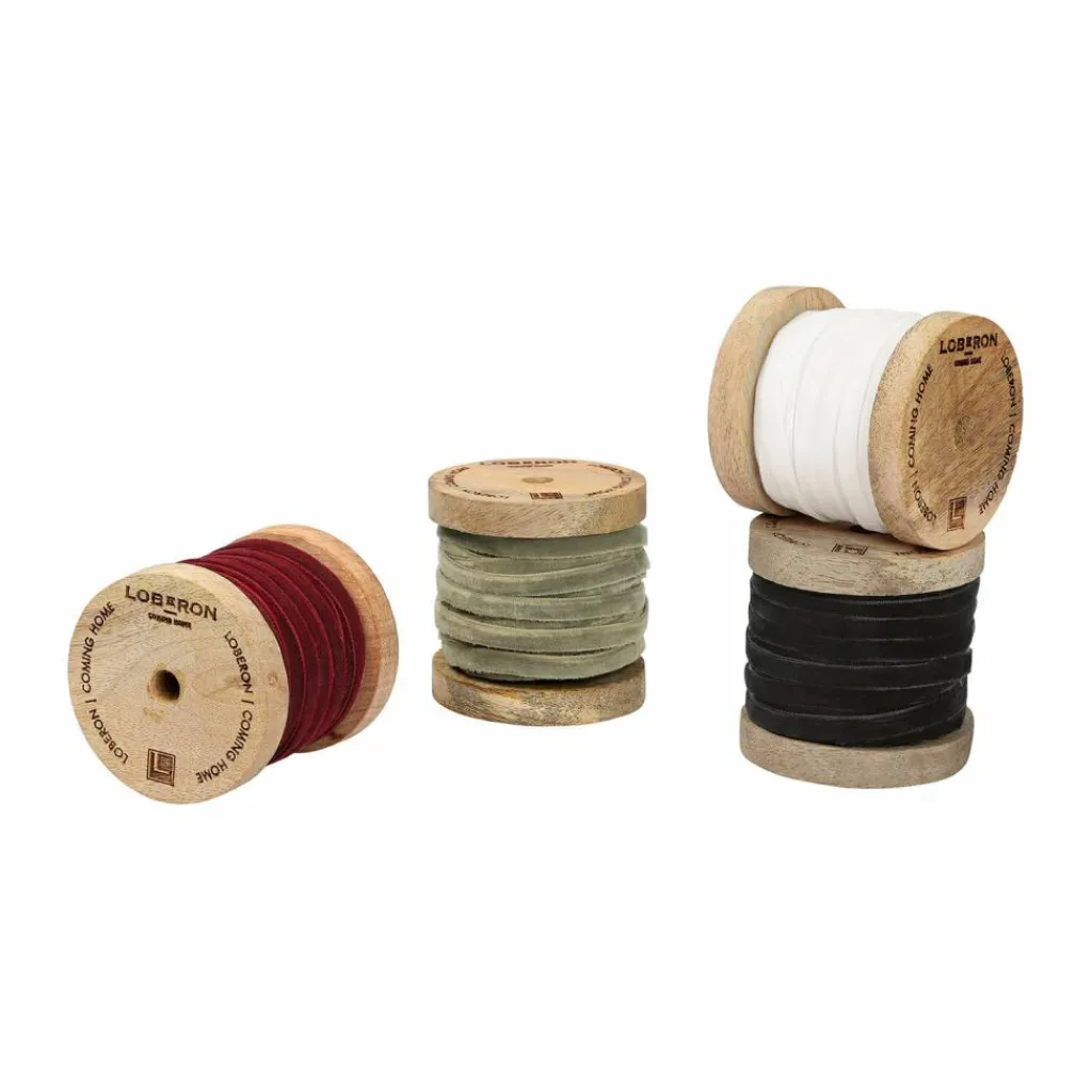 LOBERON Emballages Cadeaux|Accessoires*Lot de 4 rubans de velours Hilary