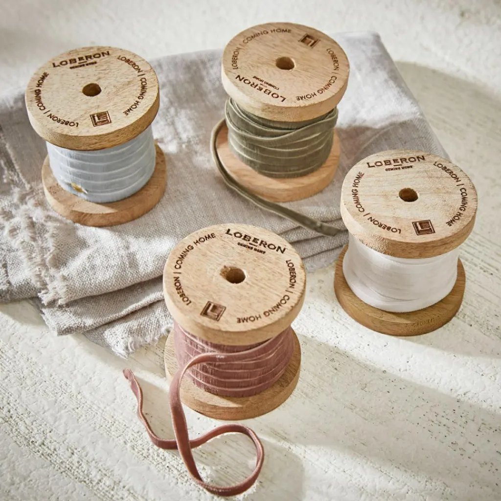 LOBERON Emballages Cadeaux|Accessoires*Lot de 4 rubans de velours Hilary