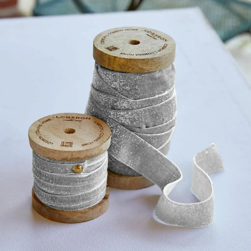 LOBERON Emballages Cadeaux|Papeterie*Lot de 2 rubans en velours Risorio
