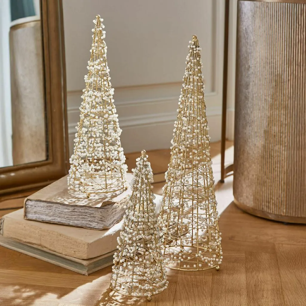 LOBERON Objets Décoratifs De Noël*Lot de 3 sapins décoratifs Amelioro