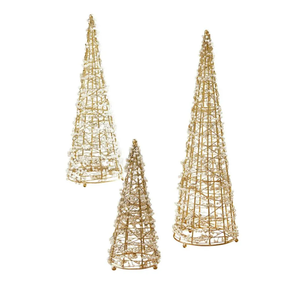 LOBERON Objets Décoratifs De Noël*Lot de 3 sapins décoratifs Amelioro