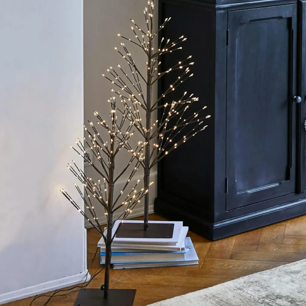 LOBERON Décorations Lumineuses*Lot de 2 sapins décoratifs Hellerud