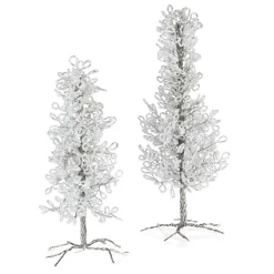 LOBERON Objets Décoratifs De Noël*Lot de 2 sapins décoratifs Grenville