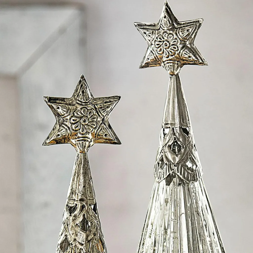 LOBERON Objets Décoratifs De Noël*Lot de 2 sapins de Noël décoratifs Lillemor