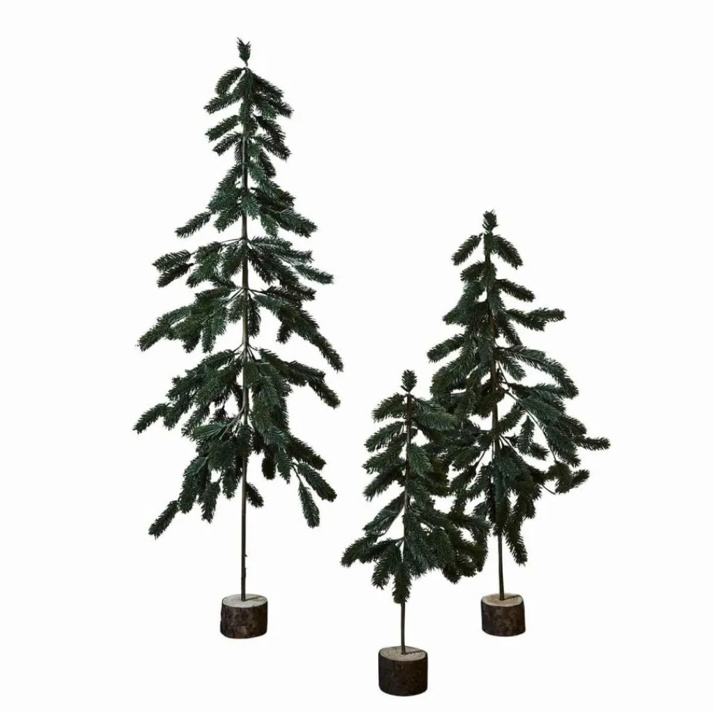LOBERON Sapins Et Accessoires*Lot de 3 sapins de Noël Lorin