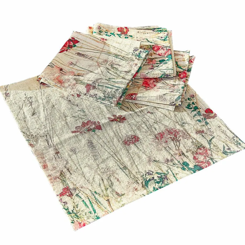 LOBERON Nappes|Linge De Table*Lot de 4 serviettes Briovene