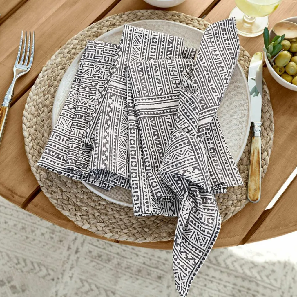 LOBERON Nappes|Linge De Table*Lot de 4 serviettes de table Quentinelle