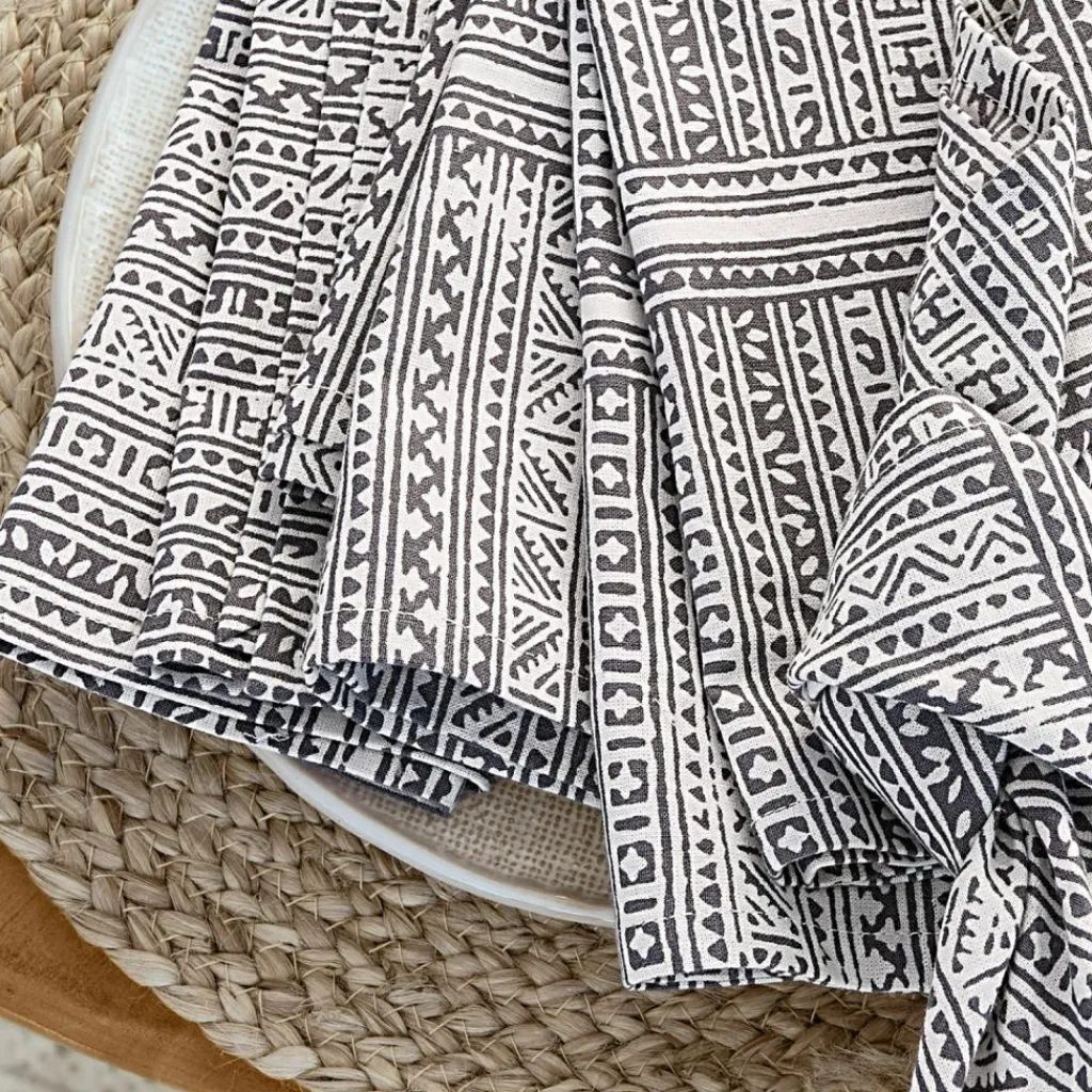 LOBERON Nappes|Linge De Table*Lot de 4 serviettes de table Quentinelle