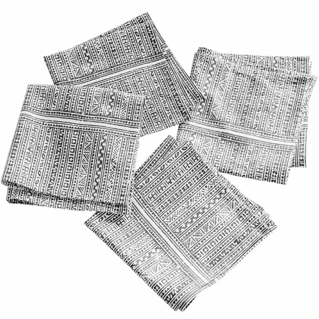 LOBERON Nappes|Linge De Table*Lot de 4 serviettes de table Quentinelle