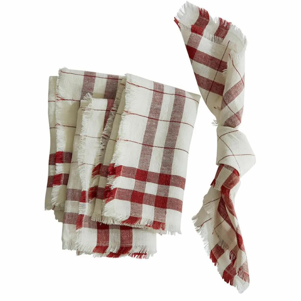 LOBERON Nappes|Linge De Table*Lot de 4 serviettes de table Zarella