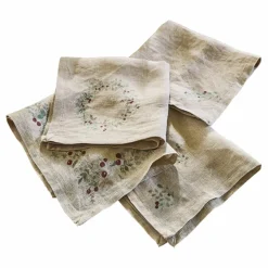 LOBERON Nappes|Linge De Table*Lot de 4 serviettes Lenius