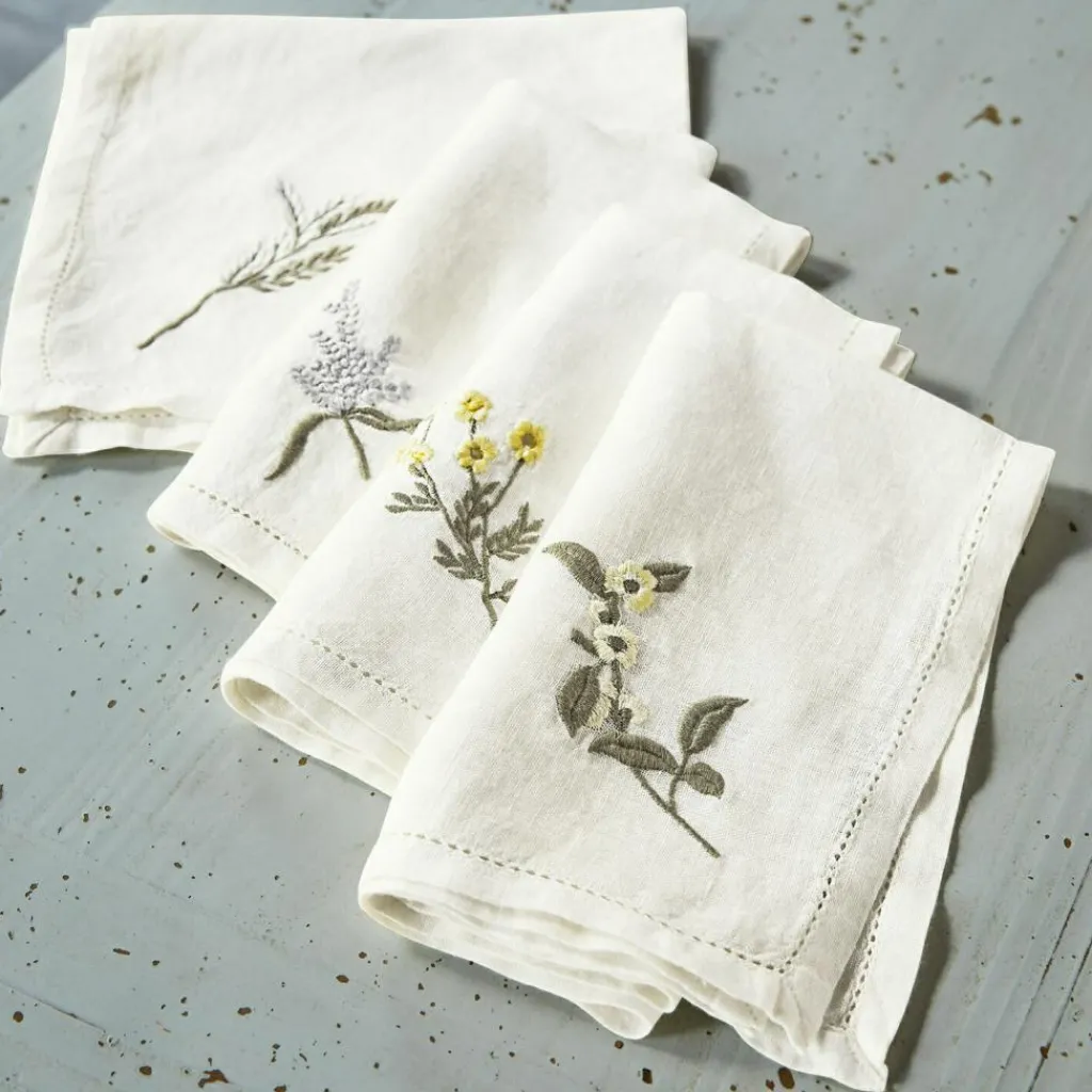 LOBERON Nappes|Linge De Table*Lot de 4 serviettes Lentilly