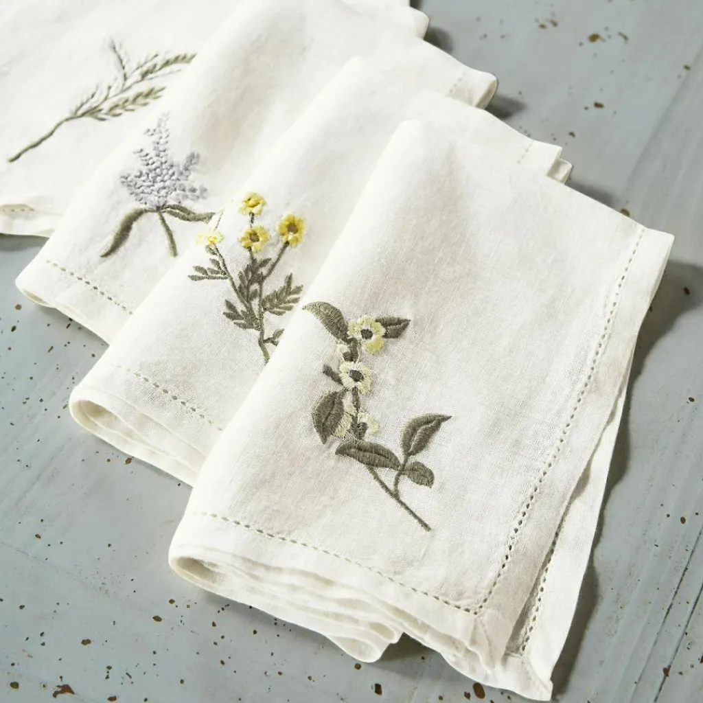 LOBERON Nappes|Linge De Table*Lot de 4 serviettes Lentilly