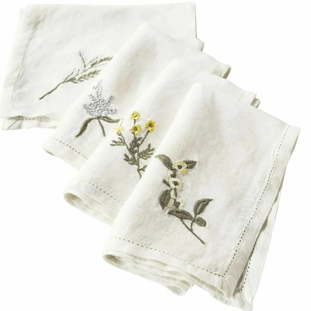 LOBERON Nappes|Linge De Table*Lot de 4 serviettes Lentilly
