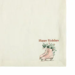 LOBERON Linge De Table|Décorations De Table De Noël*Lot de 4 serviettes Merry & Bright