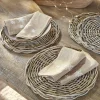 LOBERON Linge De Table*Lot de 4 serviettes Ruspi