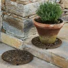 LOBERON Outils De Jardin*Lot de 2 supports pour pots de fleurs Winton