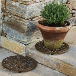 LOBERON Outils De Jardin*Lot de 2 supports pour pots de fleurs Winton