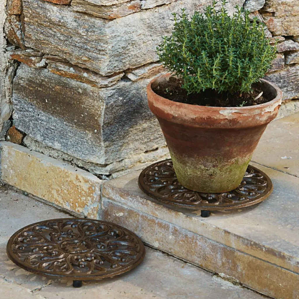 LOBERON Outils De Jardin*Lot de 2 supports pour pots de fleurs Winton