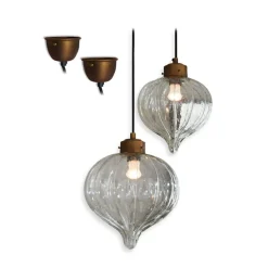 LOBERON Plafonniers|Suspensions*Lot de 2 suspensions Baisse