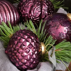 LOBERON Boules De Noël*Lot de 5 suspensions de Noël Sambre