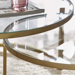 LOBERON Tables Basses|Tables Basses*Lot de 2 tables basses Caraman