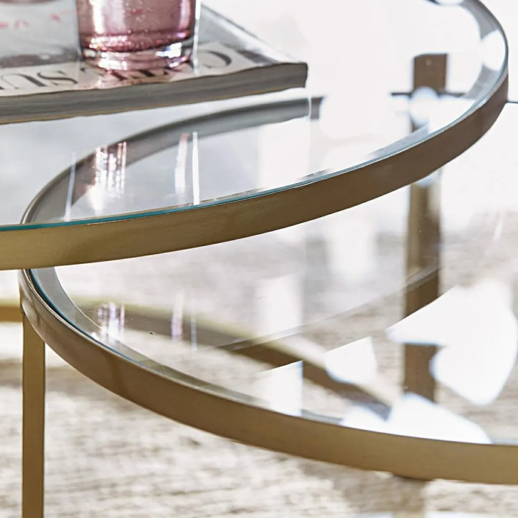 LOBERON Tables Basses|Tables Basses*Lot de 2 tables basses Caraman