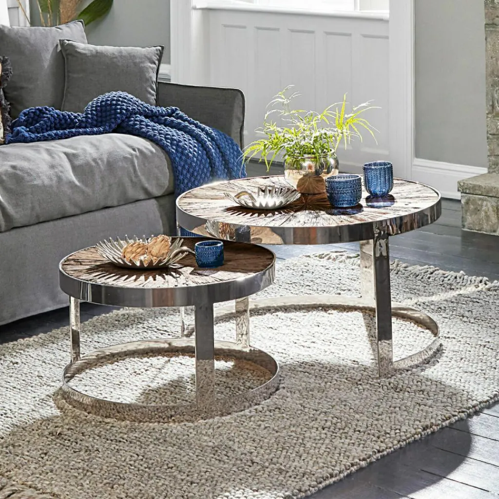 LOBERON Tables Basses|Tables Basses*Lot de 2 tables basses Houghton