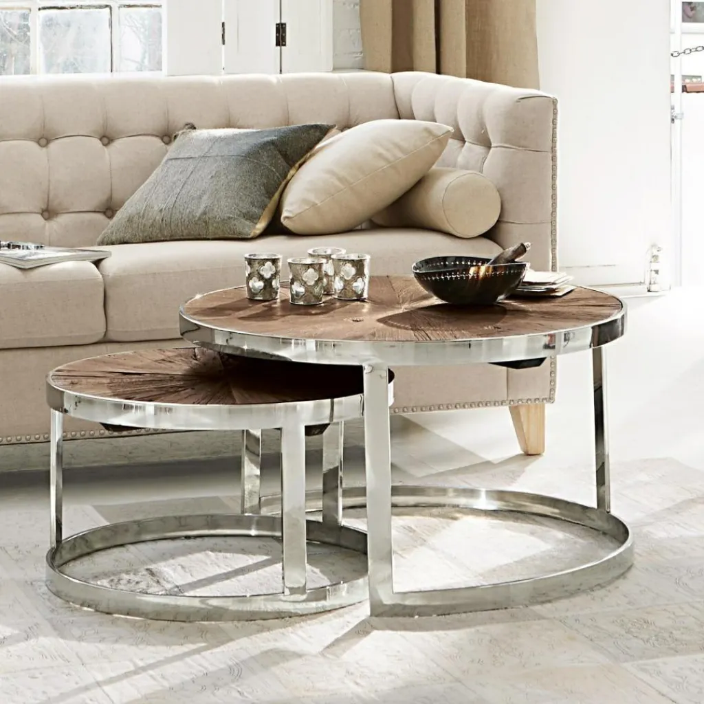 LOBERON Tables Basses|Tables Basses*Lot de 2 tables basses Houghton