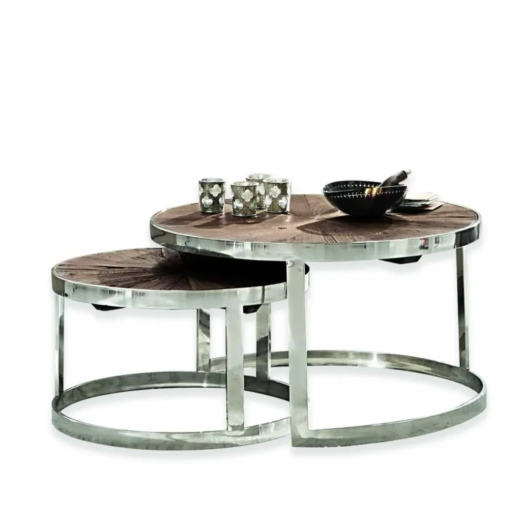 LOBERON Tables Basses|Tables Basses*Lot de 2 tables basses Houghton
