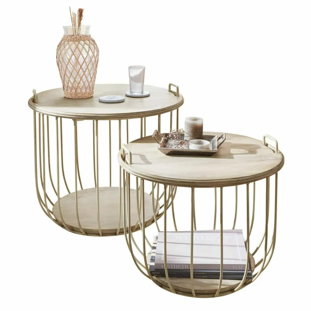 LOBERON Tables Basses|Tables Basses*Lot de 2 tables basses Lawson