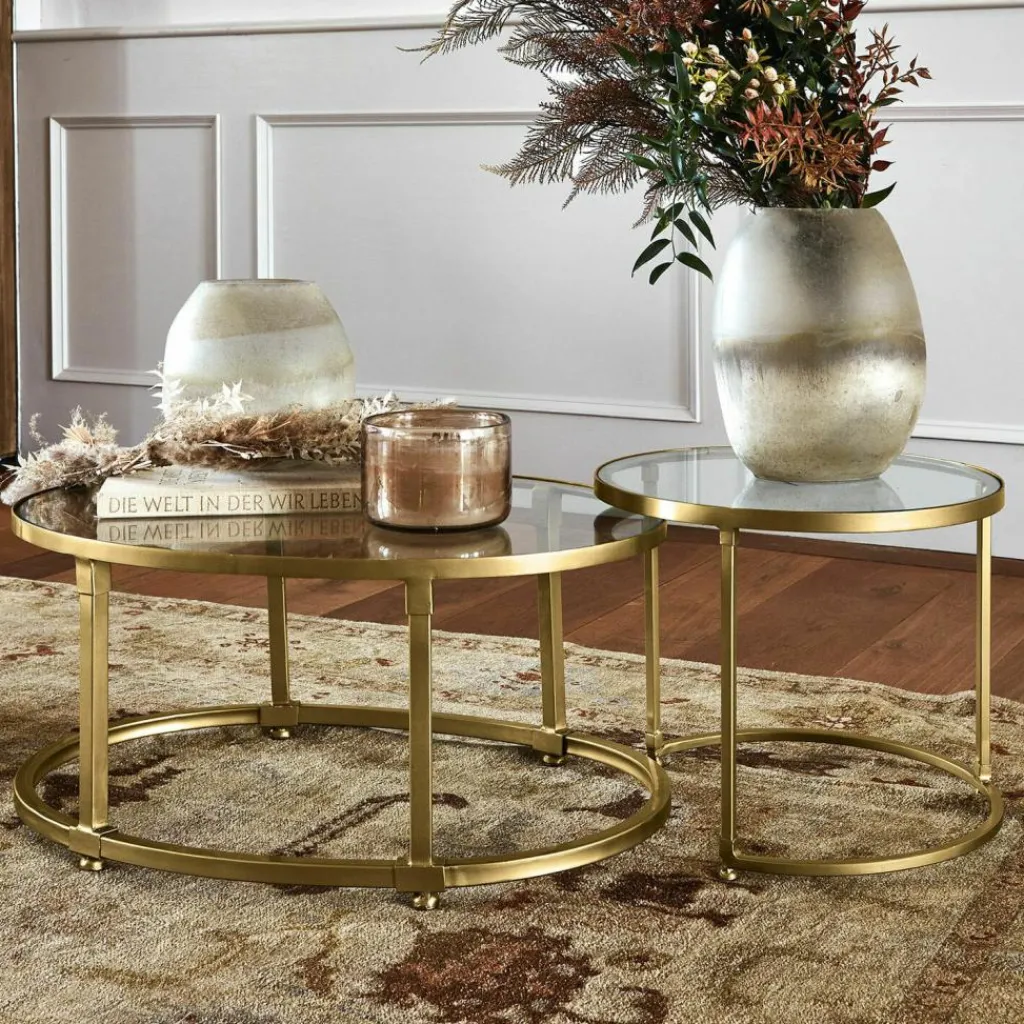 LOBERON Tables Basses|Tables Basses*Lot de 2 tables basses Ninove